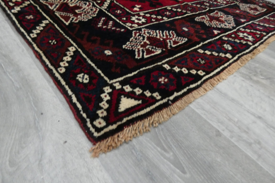 Handmade Turkish Tribal Wool Rug 223 x 132cm | Vintage Anatolian Style Area Rug | One-of-a-Kind - Rugs Direct 