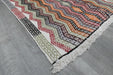 Handmade Turkish Cicim Kilim 253 x 150cm | Anatolian Flatweave Wool Rug | One-of-a-Kind Statement Piece- Rugs Direct 