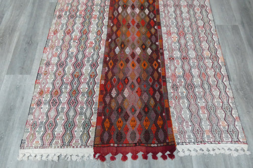 Handmade Turkish Cicim Kilim 260 x 152cm | Anatolian Flatweave Wool Rug | One-of-a-Kind Statement Piece- Rugs Direct 