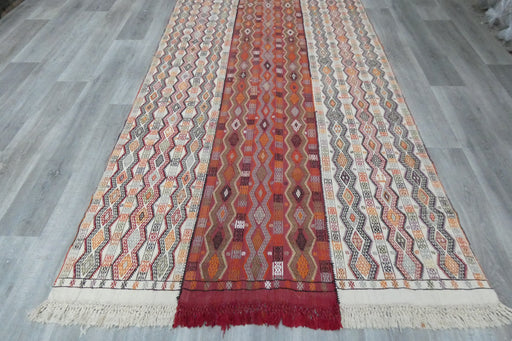 Handmade Turkish Cicim Kilim 253 x 150cm | Anatolian Flatweave Wool Rug | One-of-a-Kind Statement Piece- Rugs Direct 