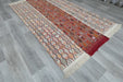Handmade Turkish Cicim Kilim 253 x 150cm | Anatolian Flatweave Wool Rug | One-of-a-Kind Statement Piece- Rugs Direct 
