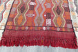 Handmade Turkish Cicim Kilim 253 x 150cm | Anatolian Flatweave Wool Rug | One-of-a-Kind Statement Piece- Rugs Direct 