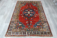 Vintage Turkish Floral Wool Rug 225 x 163cm | Handmade Hereke Style Area Rug | One-of-a-Kind- Rugs Direct 