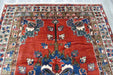 Vintage Turkish Floral Wool Rug 225 x 163cm | Handmade Hereke Style Area Rug | One-of-a-Kind- Rugs Direct 