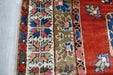 Vintage Turkish Floral Wool Rug 225 x 163cm | Handmade Hereke Style Area Rug | One-of-a-Kind- Rugs Direct 