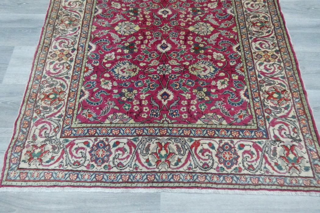 Vintage Handmade Turkish Kayseri Rug 160 x 122cm | Fine Weave Wool Rug | One-of-a-Kind- Rugs Direct 