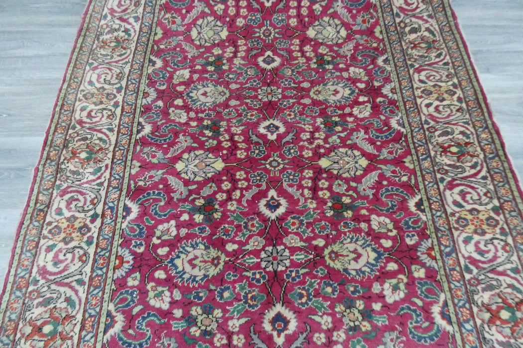 Vintage Handmade Turkish Kayseri Rug 160 x 122cm | Fine Weave Wool Rug | One-of-a-Kind- Rugs Direct 