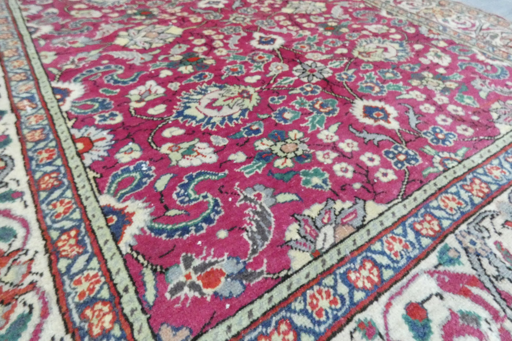 Vintage Handmade Turkish Kayseri Rug 160 x 122cm | Fine Weave Wool Rug | One-of-a-Kind- Rugs Direct 