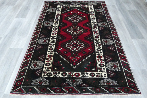 Handmade Turkish Tribal Wool Rug 192 x 135cm | Vintage Anatolian Style Area Rug | One-of-a-Kind- Rugs Direct 