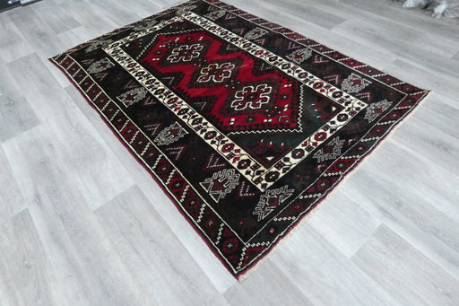 Handmade Turkish Tribal Wool Rug 192 x 135cm | Vintage Anatolian Style Area Rug | One-of-a-Kind- Rugs Direct 