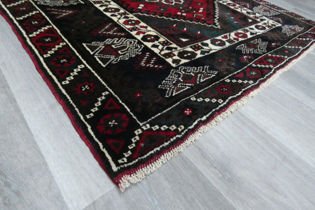 Handmade Turkish Tribal Wool Rug 192 x 135cm | Vintage Anatolian Style Area Rug | One-of-a-Kind- Rugs Direct 
