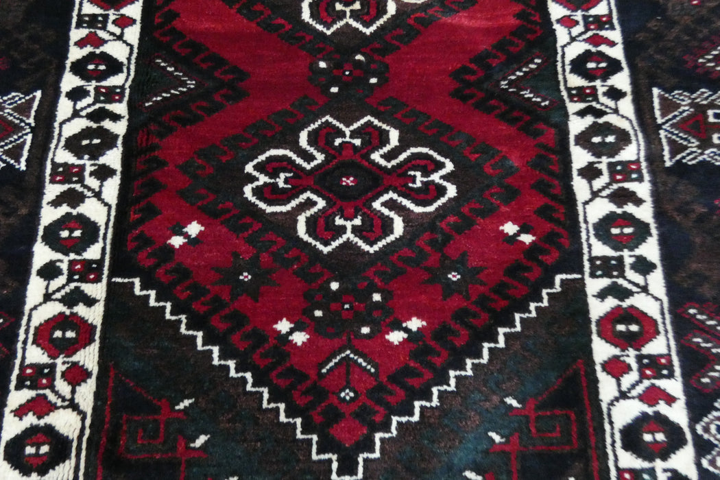 Handmade Turkish Tribal Wool Rug 192 x 135cm | Vintage Anatolian Style Area Rug | One-of-a-Kind- Rugs Direct 