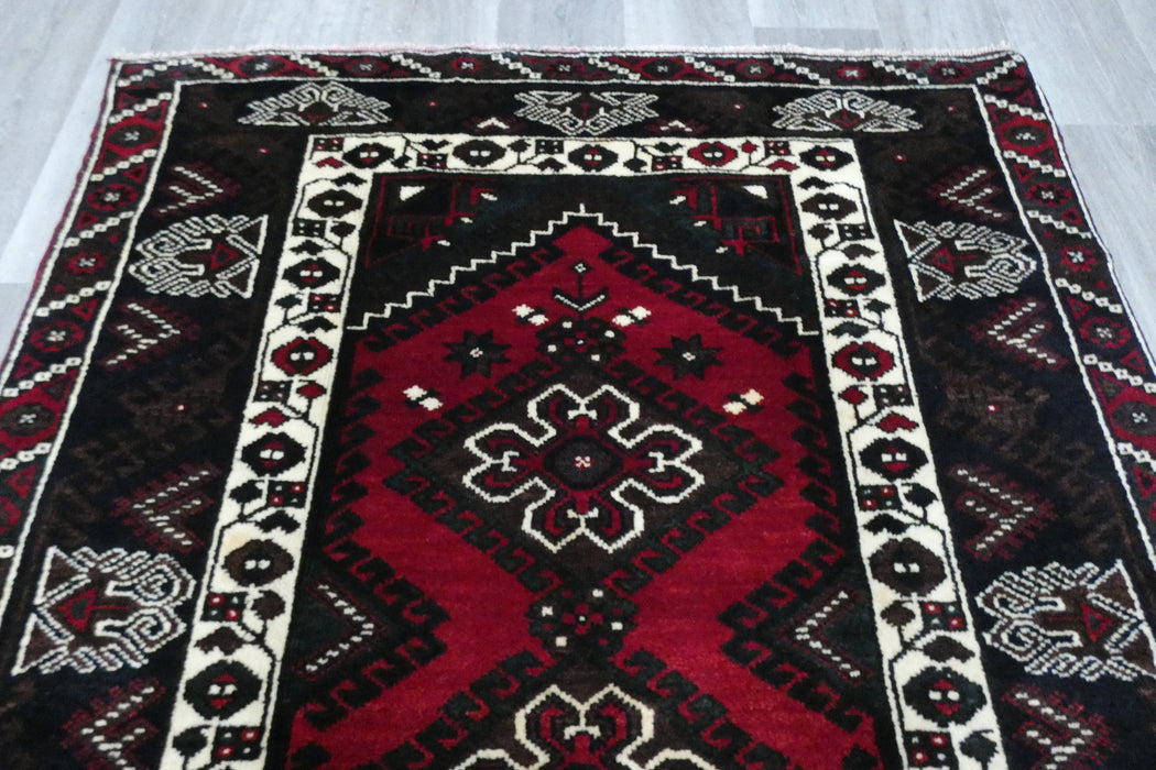 Handmade Turkish Tribal Wool Rug 192 x 135cm | Vintage Anatolian Style Area Rug | One-of-a-Kind- Rugs Direct 