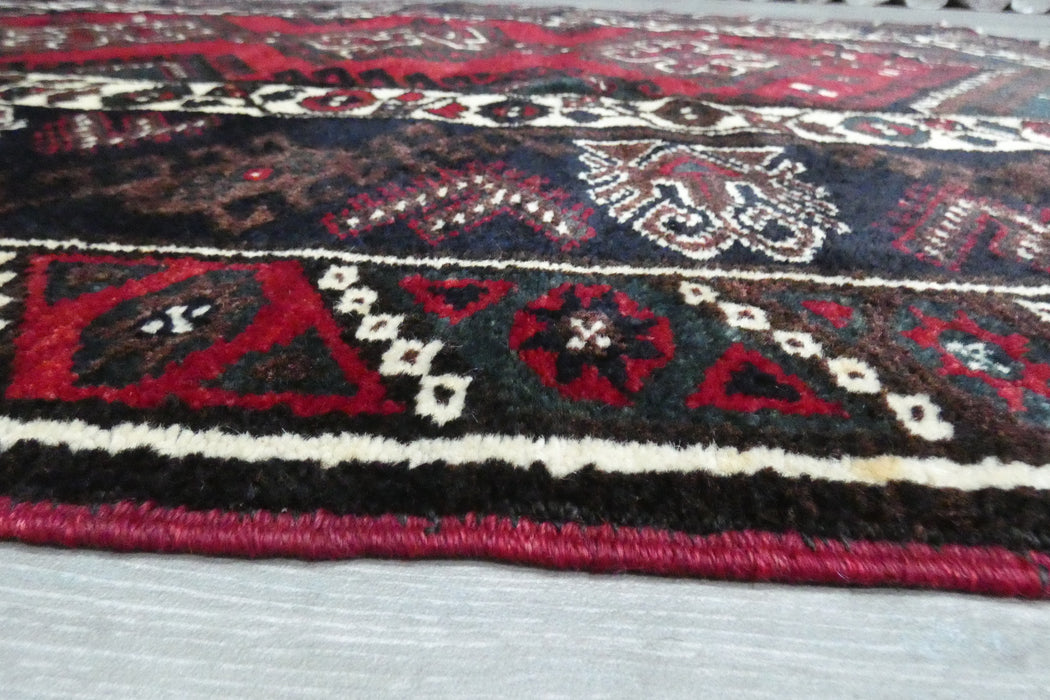 Handmade Turkish Tribal Wool Rug 192 x 135cm | Vintage Anatolian Style Area Rug | One-of-a-Kind- Rugs Direct 