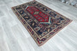 Handmade Turkish Tribal Wool Rug 203 x 130cm | Vintage Anatolian Style Area Rug | One-of-a-Kind- Rugs Direct 
