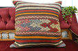 Handmade Turkish Kilim Cushion Cover 60 x 60cm with Insert | Original Anatolian Kilim | Organic Cotton Backing | TK26-C702- Rugs Direct 