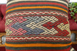 Handmade Turkish Kilim Cushion Cover 60 x 60cm with Insert | Original Anatolian Kilim | Organic Cotton Backing | TK26-C702- Rugs Direct 