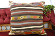 Handmade Turkish Kilim Cushion Cover 60 x 60cm with Insert | Original Anatolian Kilim | Organic Cotton Backing | TK26-C703- Rugs Direct 