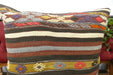 Handmade Turkish Kilim Cushion Cover 60 x 60cm with Insert | Original Anatolian Kilim | Organic Cotton Backing | TK26-C703- Rugs Direct 