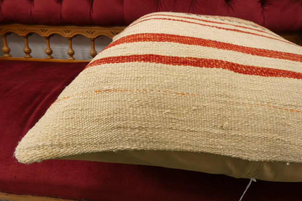 Handmade Turkish Kilim Cushion Cover 60 x 60cm with Insert | Original Anatolian Kilim | Organic Cotton Backing | TK26-C705- Rugs Direct 
