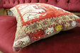 Handmade Turkish Rug Cushion Cover 50 x 45cm with Insert | Original Anatolian Rug | Organic Cotton Backing | TK26-C707- Rugs Direct 