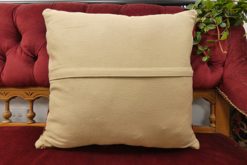 Handmade Turkish Rug Cushion Cover 50 x 45cm with Insert | Original Anatolian Rug | Organic Cotton Backing | TK26-C707