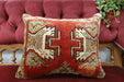 Handmade Turkish Rug Cushion Cover 50 x 40cm with Insert | Original Anatolian Rug | Organic Cotton Backing | TK26-C708- Rugs Direct 
