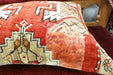 Handmade Turkish Rug Cushion Cover 50 x 40cm with Insert | Original Anatolian Rug | Organic Cotton Backing | TK26-C708- Rugs Direct 