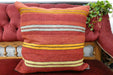 Handmade Turkish Kilim Cushion Cover 50 x 50cm with Insert | Original Anatolian Kilim | Organic Cotton Backing | TK26-C711- Rugs Direct 