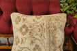 Handmade Turkish Rug Cushion Cover 40 x 40cm with Insert | Original Anatolian Rug | Organic Cotton Backing | TK26-C712- Rugs Direct
