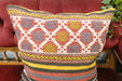 Handmade Turkish Kilim Cushion Cover 50 x 50cm with Insert | Original Anatolian Kilim | Organic Cotton Backing | TK26-C713- Rugs Direct 