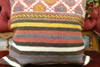 Handmade Turkish Kilim Cushion Cover 50 x 50cm with Insert | Original Anatolian Kilim | Organic Cotton Backing | TK26-C713- Rugs Direct 
