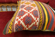 Handmade Turkish Kilim Cushion Cover 50 x 50cm with Insert | Original Anatolian Kilim | Organic Cotton Backing | TK26-C713- Rugs Direct 