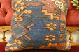 Handmade Turkish Kilim Cushion Cover 40 x 40cm with Insert | Original Anatolian Kilim | Organic Cotton Backing | TK26-C714- Rugs Direct 