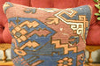 Handmade Turkish Kilim Cushion Cover 40 x 40cm with Insert | Original Anatolian Kilim | Organic Cotton Backing | TK26-C714- Rugs Direct 