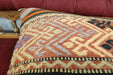 Handmade Turkish Kilim Cushion Cover 50 x 50cm with Insert | Original Anatolian Kilim | Organic Cotton Backing | TK26-C730- Rugs Direct 
