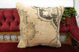 Handmade Turkish Rug Cushion Cover 50 x 50cm with Insert | Original Anatolian Rug | Organic Cotton Backing | TK26-C715- Rugs Direct 
