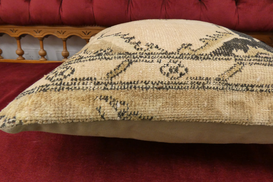 Handmade Turkish Rug Cushion Cover 50 x 50cm with Insert | Original Anatolian Rug | Organic Cotton Backing | TK26-C715- Rugs Direct 