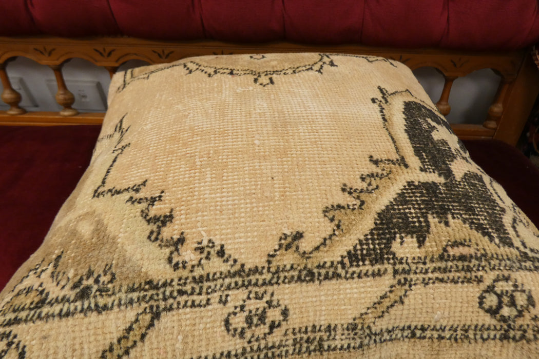 Handmade Turkish Rug Cushion Cover 50 x 50cm with Insert | Original Anatolian Rug | Organic Cotton Backing | TK26-C715- Rugs Direct 