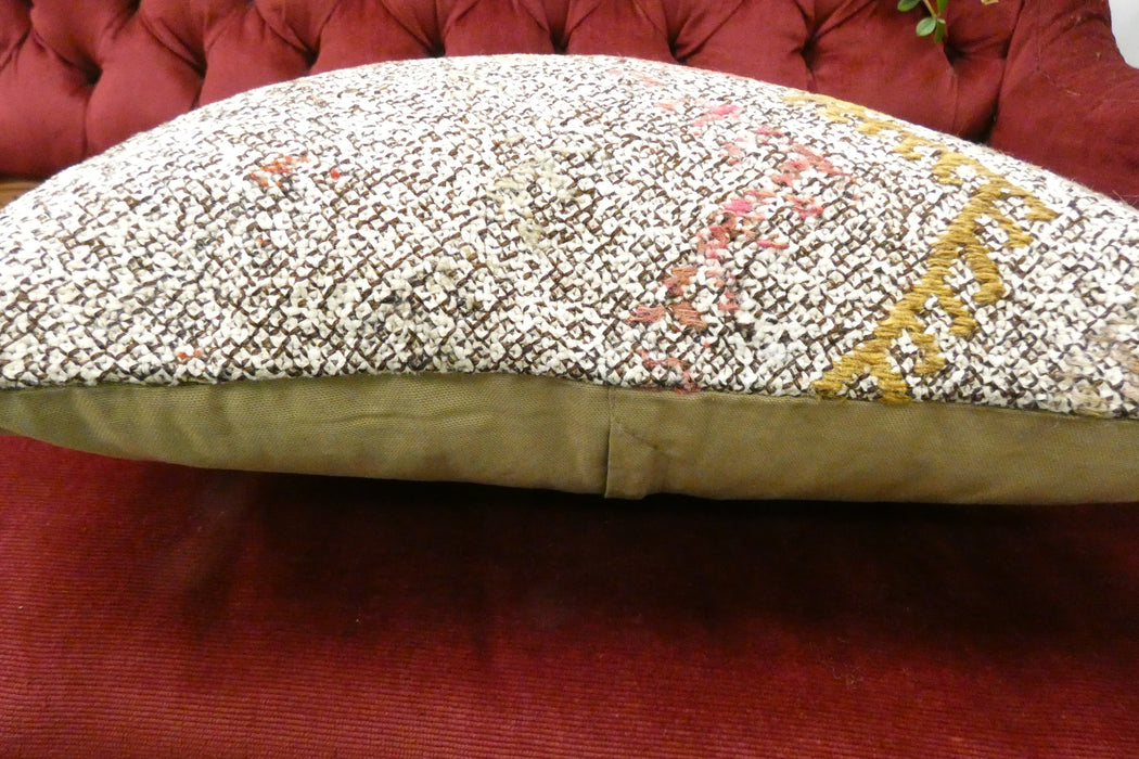 Handmade Turkish Kilim Cushion Cover 50 x 50cm with Insert | Original Anatolian Kilim | Organic Cotton Backing | TK26-C720- Rugs Direct 
