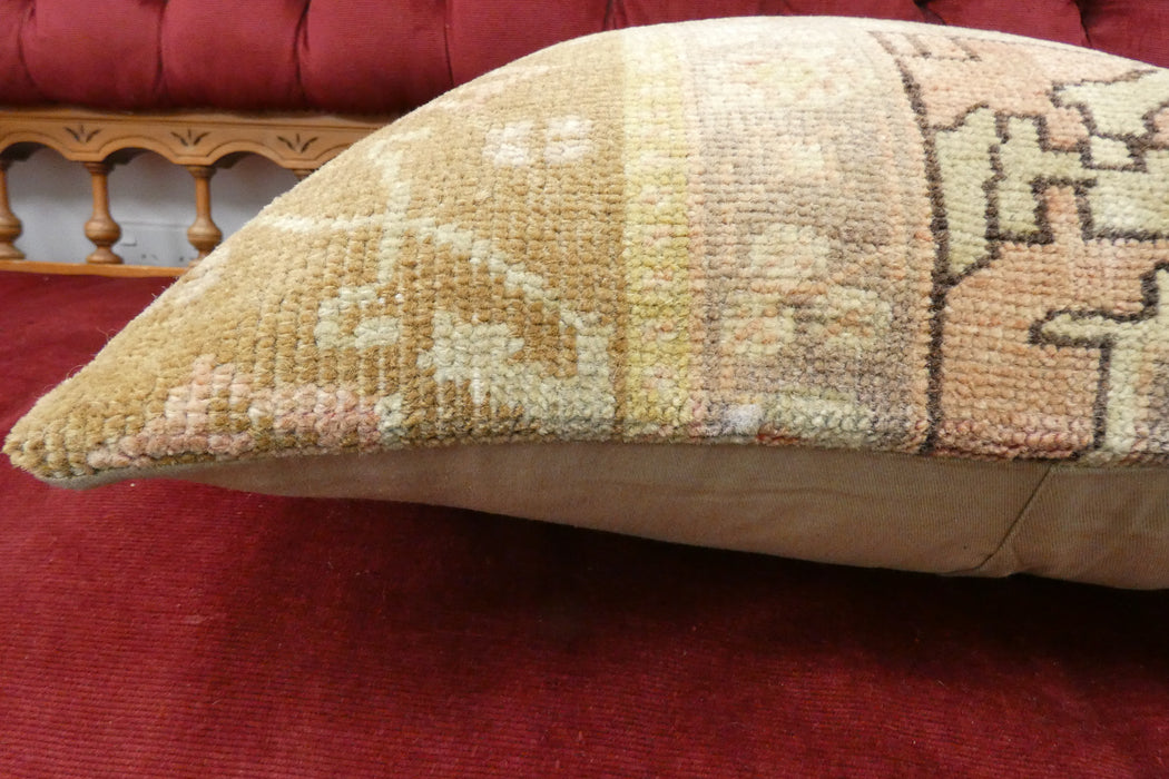 Handmade Turkish Rug Cushion Cover 50 x 50cm with Insert | Original Anatolian Rug | Organic Cotton Backing | TK26-C718- Rugs Direct 