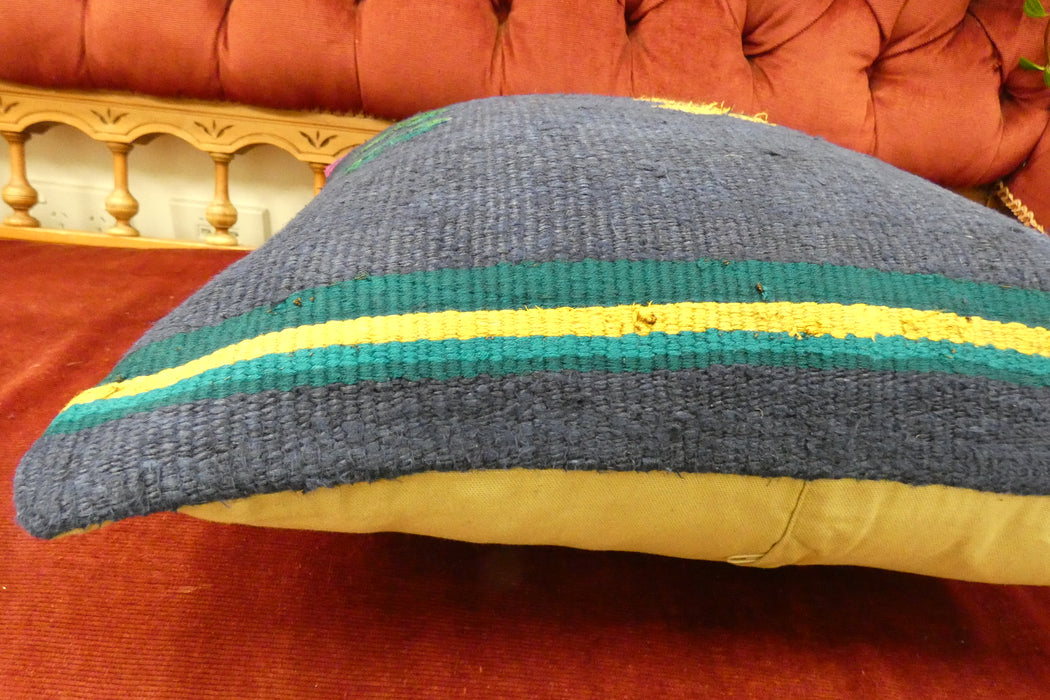 Handmade Turkish Kilim Cushion Cover 50 x 50cm with Insert | Original Anatolian Kilim | Organic Cotton Backing | TK26-C716- Rugs Direct 