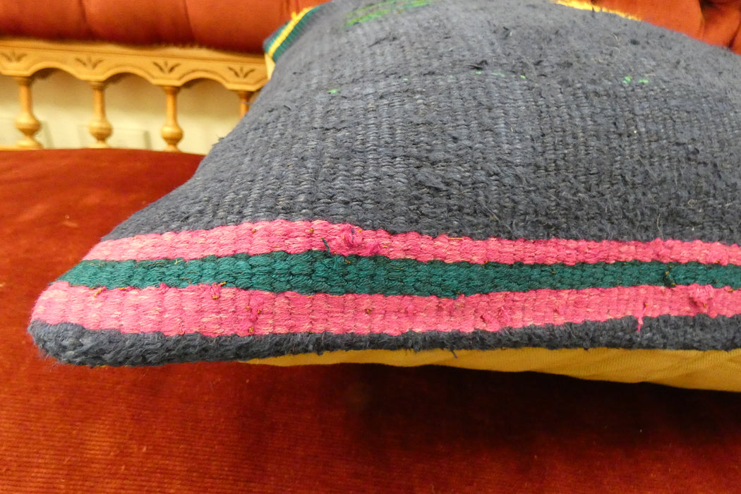 Handmade Turkish Kilim Cushion Cover 50 x 50cm with Insert | Original Anatolian Kilim | Organic Cotton Backing | TK26-C716- Rugs Direct 