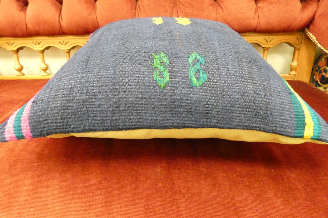 Handmade Turkish Kilim Cushion Cover 50 x 50cm with Insert | Original Anatolian Kilim | Organic Cotton Backing | TK26-C716- Rugs Direct 