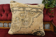 Handmade Turkish Rug Cushion Cover 50 x 50cm with Insert | Original Anatolian Rug | Organic Cotton Backing | TK26-C717- Rugs Direct 