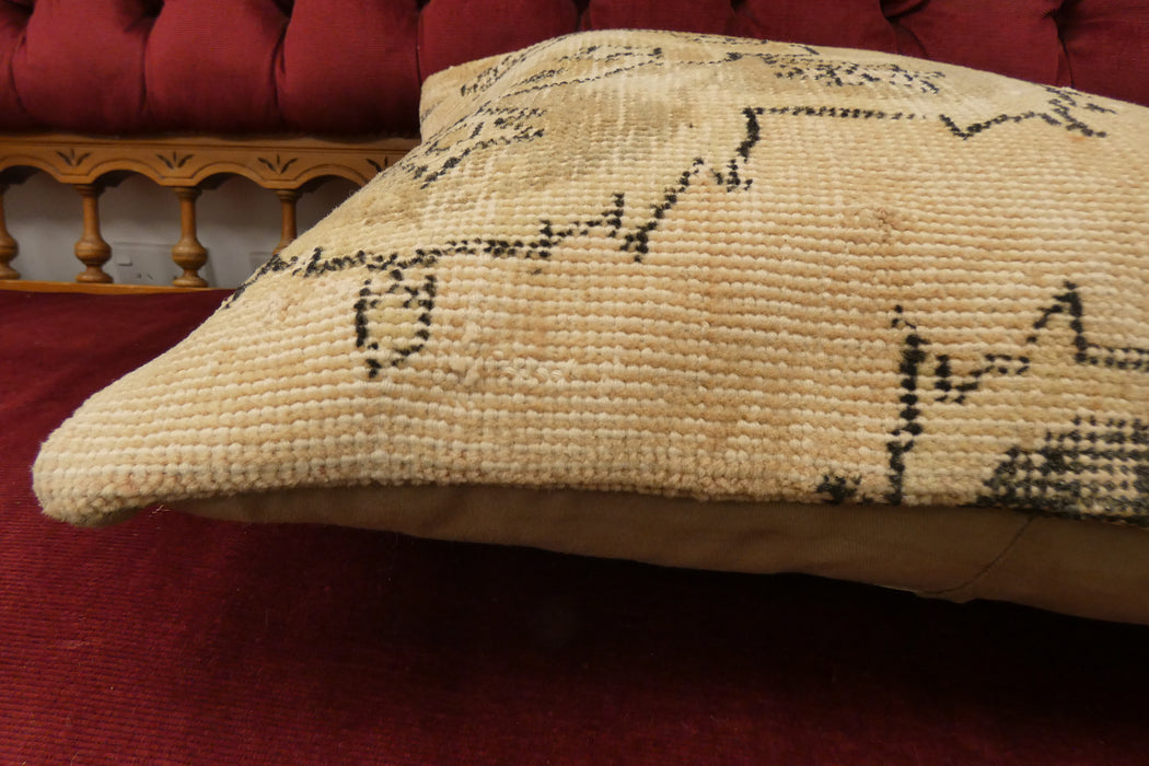 Handmade Turkish Rug Cushion Cover 50 x 50cm with Insert | Original Anatolian Rug | Organic Cotton Backing | TK26-C717- Rugs Direct 