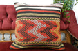 Handmade Turkish Kilim Cushion Cover 50 x 50cm with Insert | Original Anatolian Kilim | Organic Cotton Backing | TK26-C728- Rugs Direct 