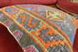 Handmade Turkish Kilim Cushion Cover 50 x 50cm with Insert | Original Anatolian Kilim | Organic Cotton Backing | TK26-C725- Rugs Direct 