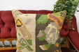 Handmade Turkish Kilim Cushion Cover 50 x 50cm with Insert | Original Anatolian Kilim | Organic Cotton Backing | TK26-C723- Rugs Direct 