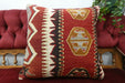 Handmade Turkish Kilim Cushion Cover 50 x 50cm with Insert | Original Anatolian Kilim | Organic Cotton Backing | TK26-C733- Rugs Direct 